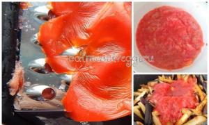 Баклажаны в томатном соусе с чесноком Как приготовить баклажаны в томатном соусе